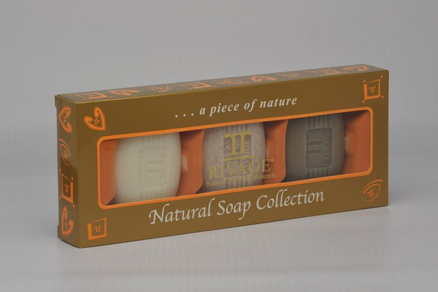 NATURAL SOAP COLLECTION 3 TYPES (BLACK - EXFOLIANT - MINERAL)