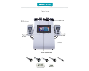 Ultrasound Cavitation Machine 40K Lipolaser RF Vacuum
